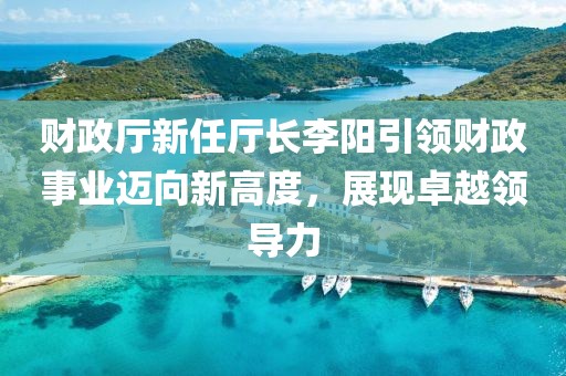 財(cái)政廳新任廳長(zhǎng)李陽(yáng)引領(lǐng)財(cái)政事業(yè)邁向新高度，展現(xiàn)卓越領(lǐng)導(dǎo)力