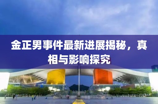 金正男事件最新進展揭秘，真相與影響探究