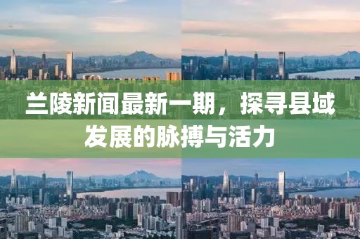 蘭陵新聞最新一期，探尋縣域發(fā)展的脈搏與活力
