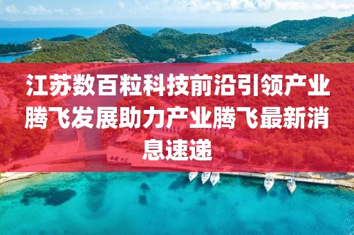江蘇數(shù)百粒科技前沿引領(lǐng)產(chǎn)業(yè)騰飛發(fā)展助力產(chǎn)業(yè)騰飛最新消息速遞