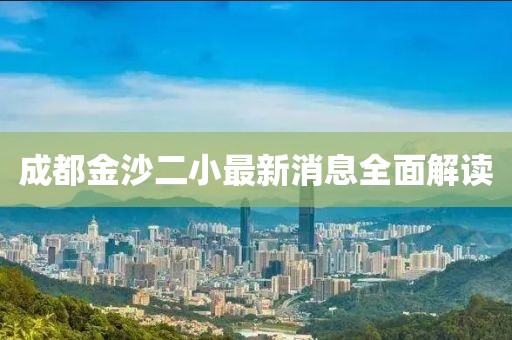 成都金沙二小最新消息全面解讀