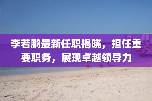 李若鵬最新任職揭曉，擔任重要職務(wù)，展現(xiàn)卓越領(lǐng)導力