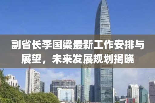 副省長李國梁最新工作安排與展望，未來發(fā)展規(guī)劃揭曉