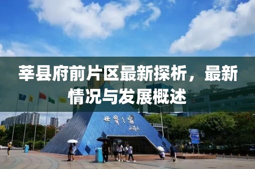 莘縣府前片區(qū)最新探析，最新情況與發(fā)展概述
