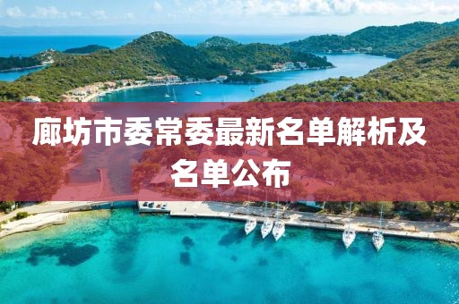 廊坊市委常委最新名單解析及名單公布