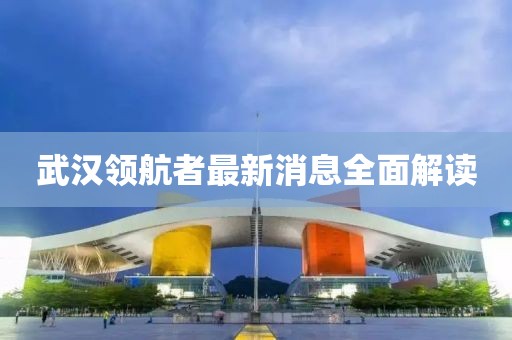 武漢領(lǐng)航者最新消息全面解讀