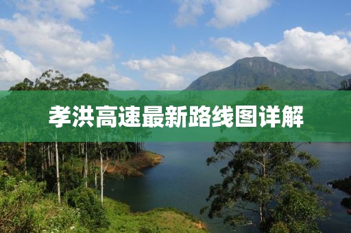 孝洪高速最新路線圖詳解
