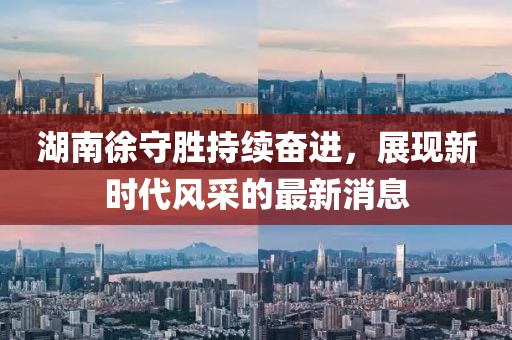 湖南徐守勝持續(xù)奮進(jìn)，展現(xiàn)新時(shí)代風(fēng)采的最新消息