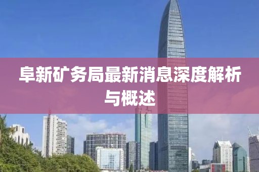 阜新礦務(wù)局最新消息深度解析與概述