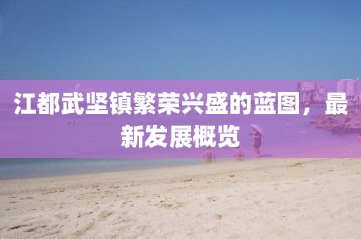 江都武堅鎮(zhèn)繁榮興盛的藍(lán)圖，最新發(fā)展概覽