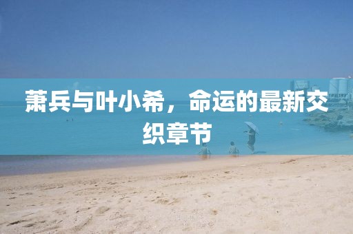 蕭兵與葉小希，命運的最新交織章節(jié)
