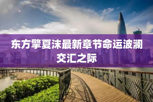 東方擎夏沫最新章節(jié)命運波瀾交匯之際