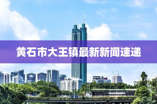 黃石市大王鎮(zhèn)最新新聞速遞