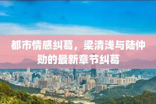 都市情感糾葛，梁清淺與陸仲勛的最新章節(jié)糾葛