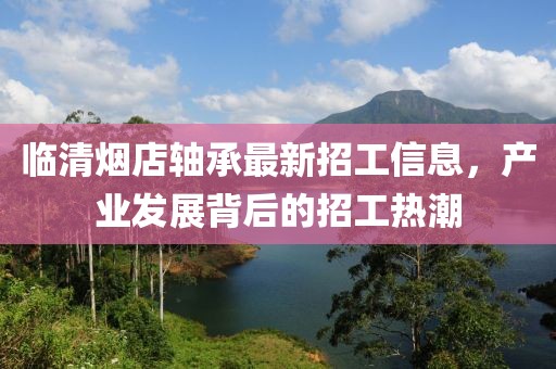 臨清煙店軸承最新招工信息，產(chǎn)業(yè)發(fā)展背后的招工熱潮