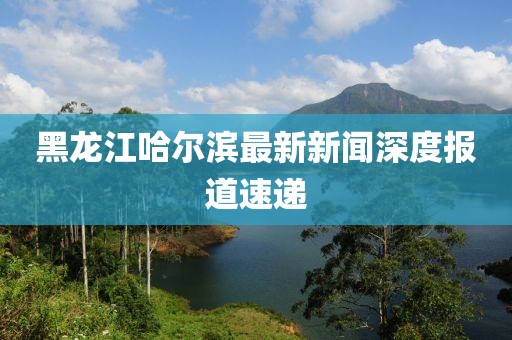黑龍江哈爾濱最新新聞深度報道速遞