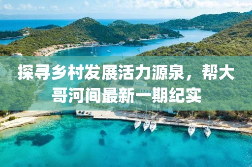 探尋鄉(xiāng)村發(fā)展活力源泉，幫大哥河間最新一期紀(jì)實