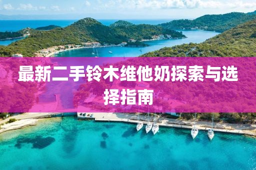 最新二手鈴木維他奶探索與選擇指南