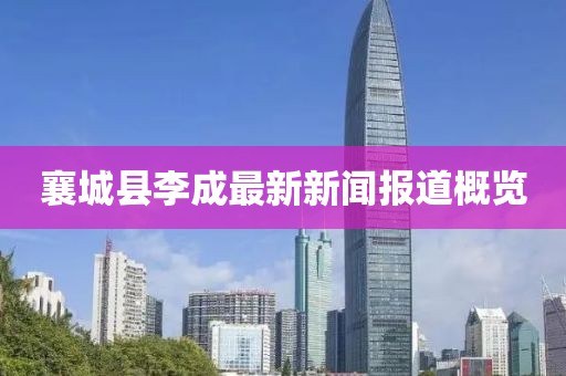 襄城縣李成最新新聞報道概覽