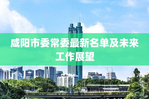 咸陽市委常委最新名單及未來工作展望