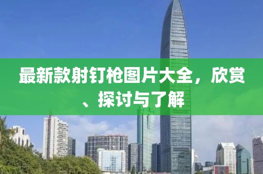 最新款射釘槍圖片大全，欣賞、探討與了解