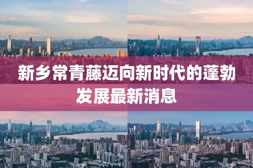 新鄉(xiāng)常青藤邁向新時代的蓬勃發(fā)展最新消息