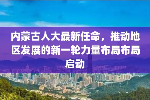 內(nèi)蒙古人大最新任命，推動(dòng)地區(qū)發(fā)展的新一輪力量布局布局啟動(dòng)