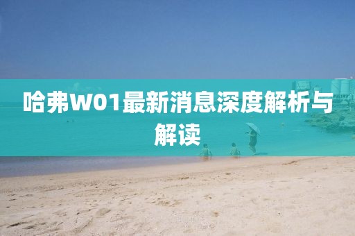 哈弗W01最新消息深度解析與解讀