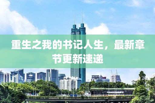 重生之我的書(shū)記人生，最新章節(jié)更新速遞