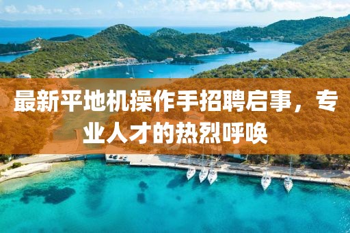 最新平地機(jī)操作手招聘啟事，專業(yè)人才的熱烈呼喚