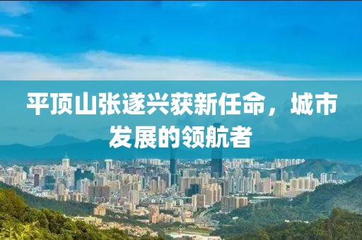 平頂山張遂興獲新任命，城市發(fā)展的領(lǐng)航者