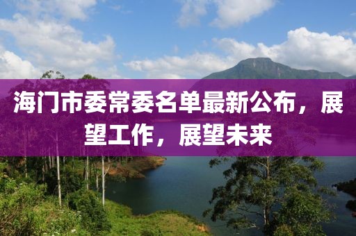 海門市委常委名單最新公布，展望工作，展望未來