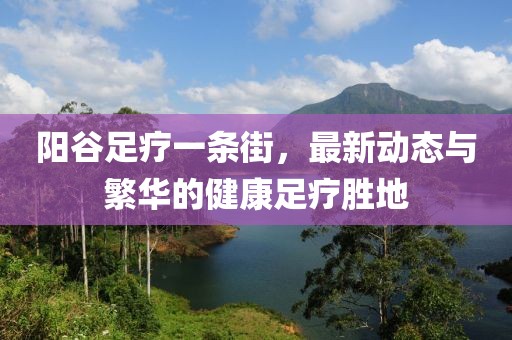 陽谷足療一條街，最新動態(tài)與繁華的健康足療勝地