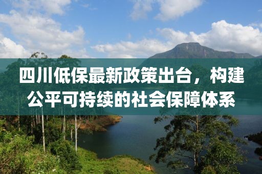 四川低保最新政策出臺(tái)，構(gòu)建公平可持續(xù)的社會(huì)保障體系