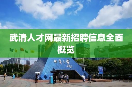 武清人才網(wǎng)最新招聘信息全面概覽