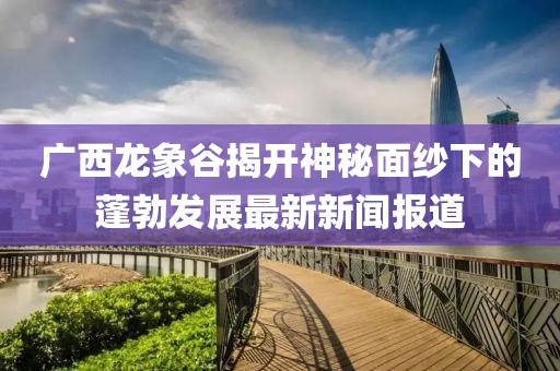 廣西龍象谷揭開神秘面紗下的蓬勃發(fā)展最新新聞報(bào)道