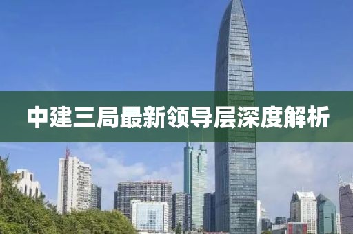 中建三局最新領(lǐng)導層深度解析