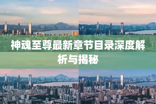 神魂至尊最新章節(jié)目錄深度解析與揭秘
