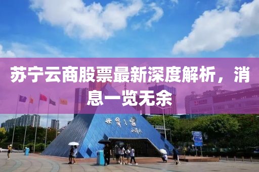 蘇寧云商股票最新深度解析，消息一覽無(wú)余