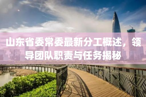山東省委常委最新分工概述，領(lǐng)導(dǎo)團(tuán)隊(duì)職責(zé)與任務(wù)揭秘