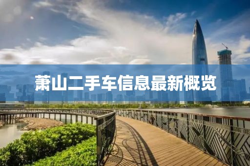 蕭山二手車信息最新概覽
