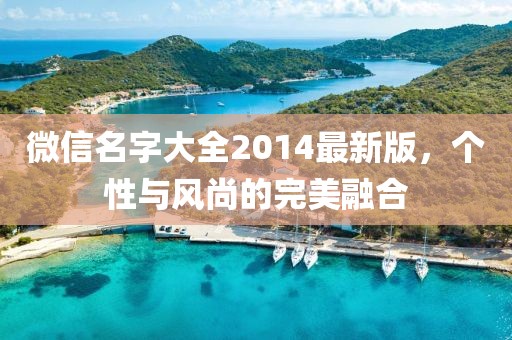 微信名字大全2014最新版，個性與風(fēng)尚的完美融合