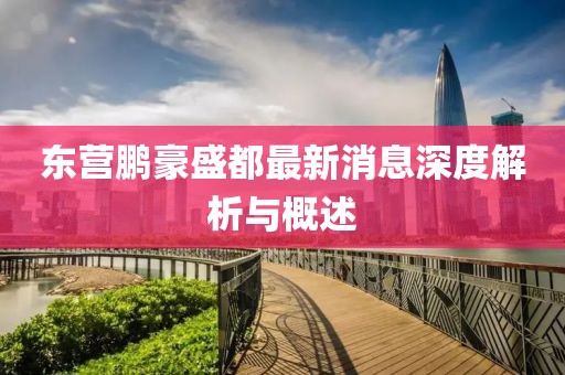 東營(yíng)鵬豪盛都最新消息深度解析與概述