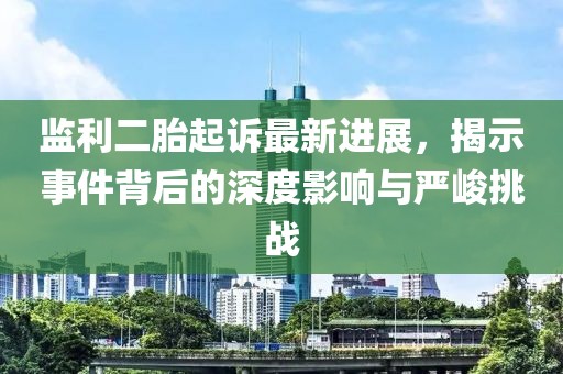 監(jiān)利二胎起訴最新進展，揭示事件背后的深度影響與嚴峻挑戰(zhàn)