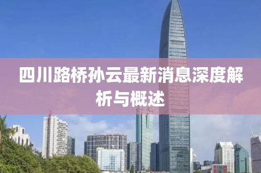 四川路橋?qū)O云最新消息深度解析與概述