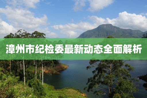 漳州市紀(jì)檢委最新動(dòng)態(tài)全面解析