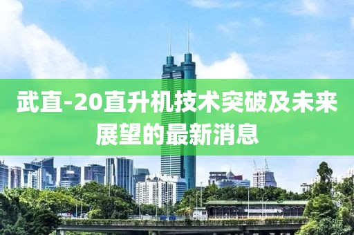 武直-20直升機技術(shù)突破及未來展望的最新消息