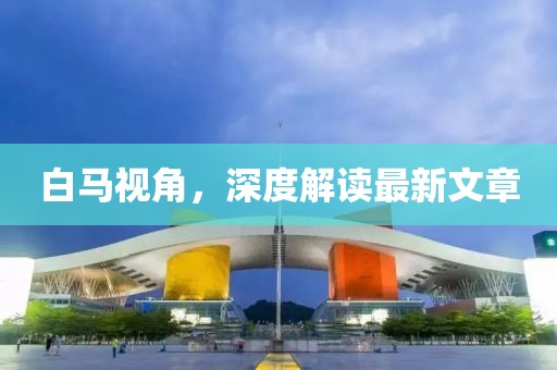 白馬視角，深度解讀最新文章