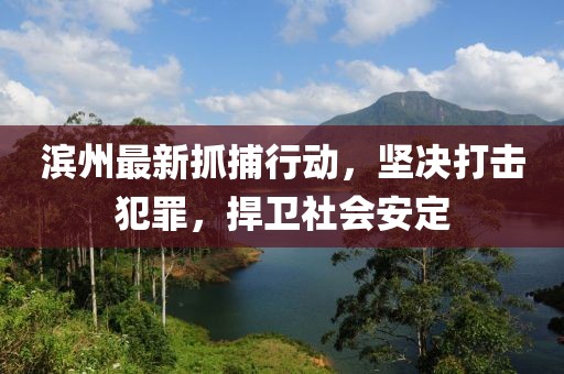 濱州最新抓捕行動(dòng)，堅(jiān)決打擊犯罪，捍衛(wèi)社會(huì)安定