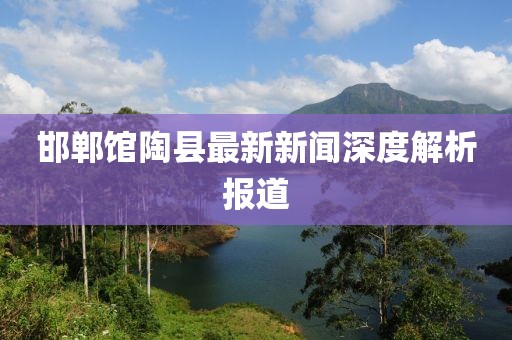 邯鄲館陶縣最新新聞深度解析報道